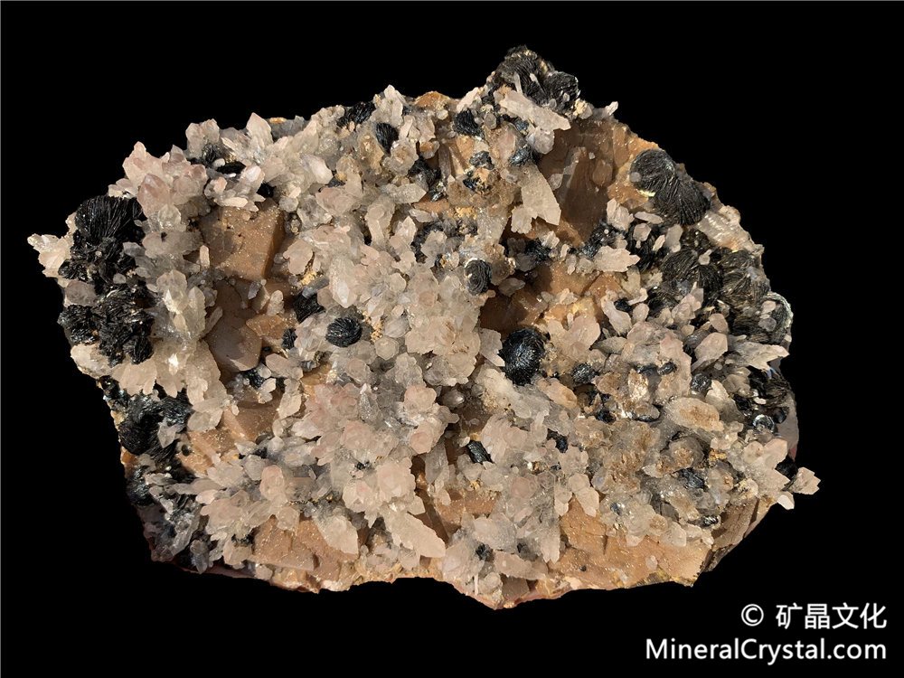 镜铁矿, 水晶, 石榴石